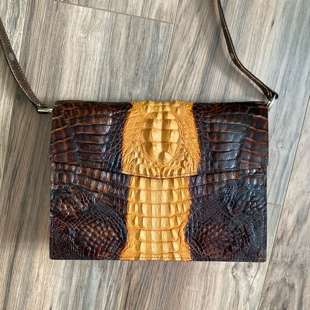 Vintage genuine crocodile handbag